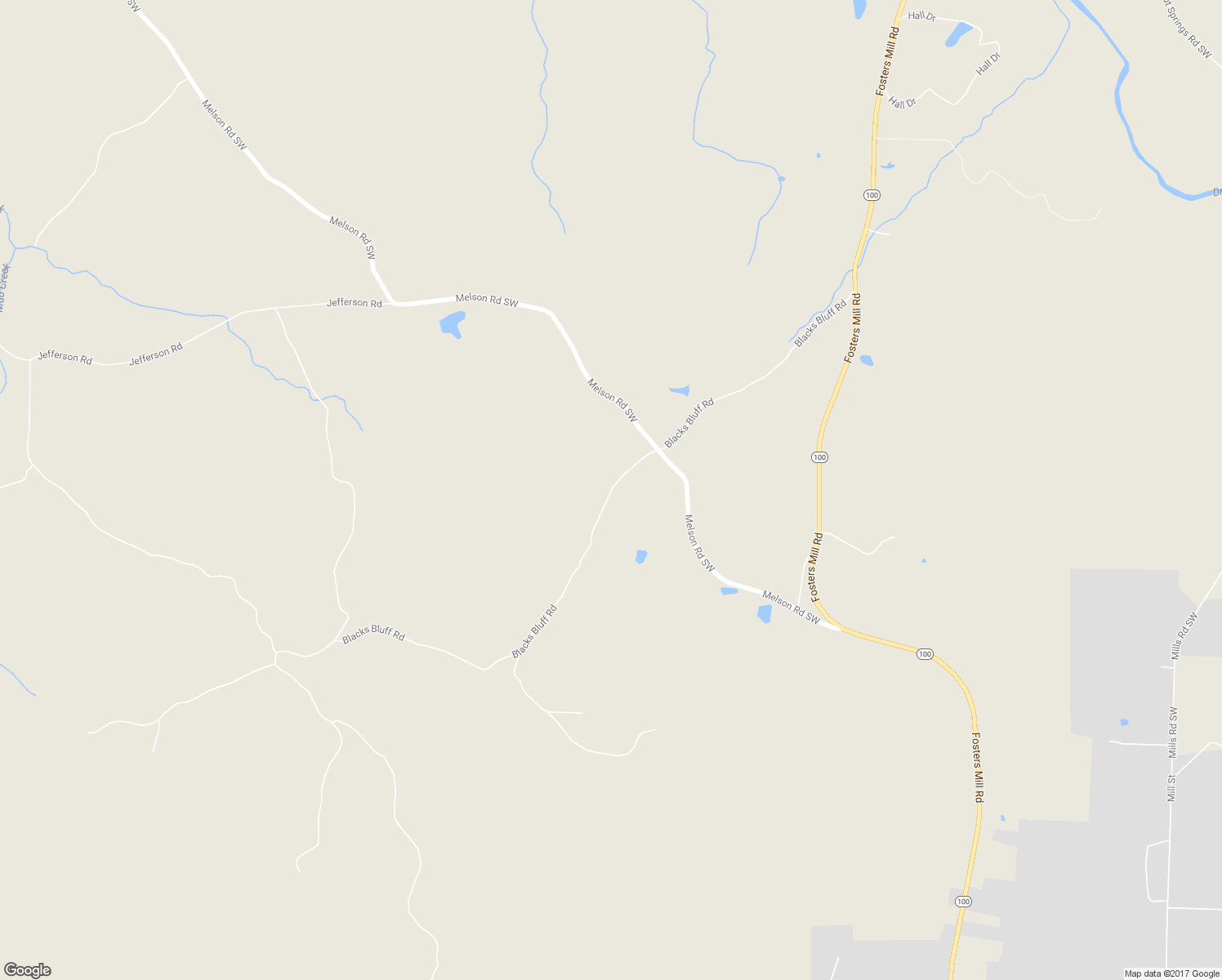 map of restaurants, bars, coffee shops, grocery stores, and more near Blacks Bluff Road in Cave Spring