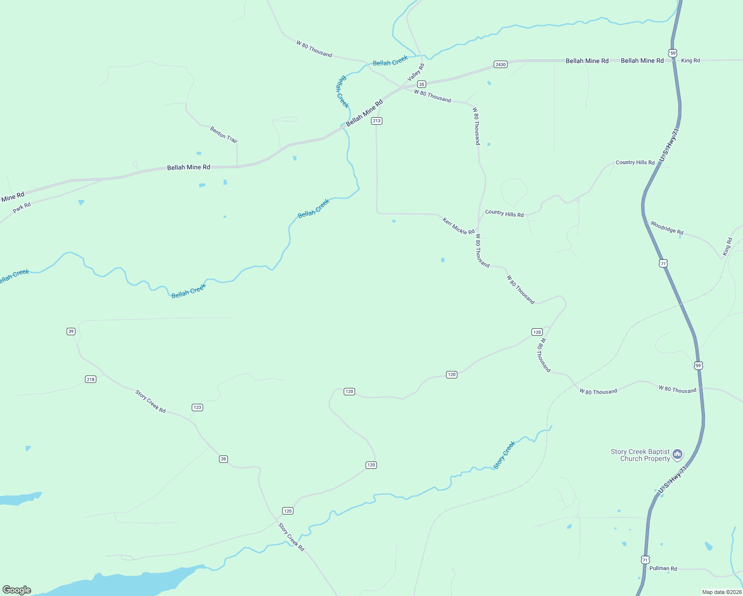 map of restaurants, bars, coffee shops, grocery stores, and more near 205 Kerr Mickle Road in Gillham