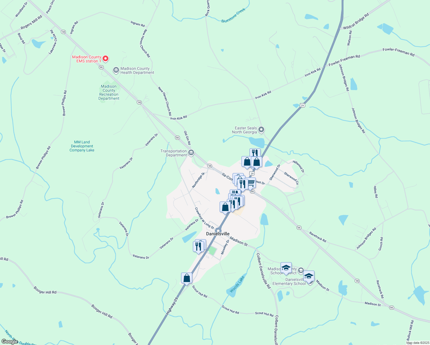 269 98, Danielsville GA Walk Score