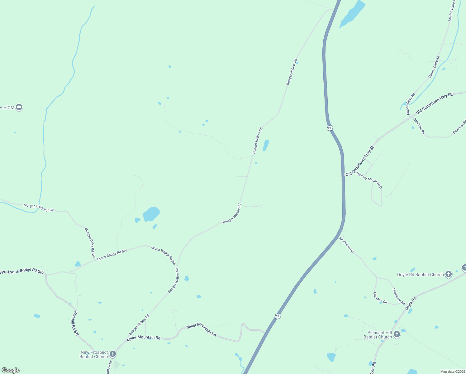 map of restaurants, bars, coffee shops, grocery stores, and more near 902 Booger Hollow Road in Lindale