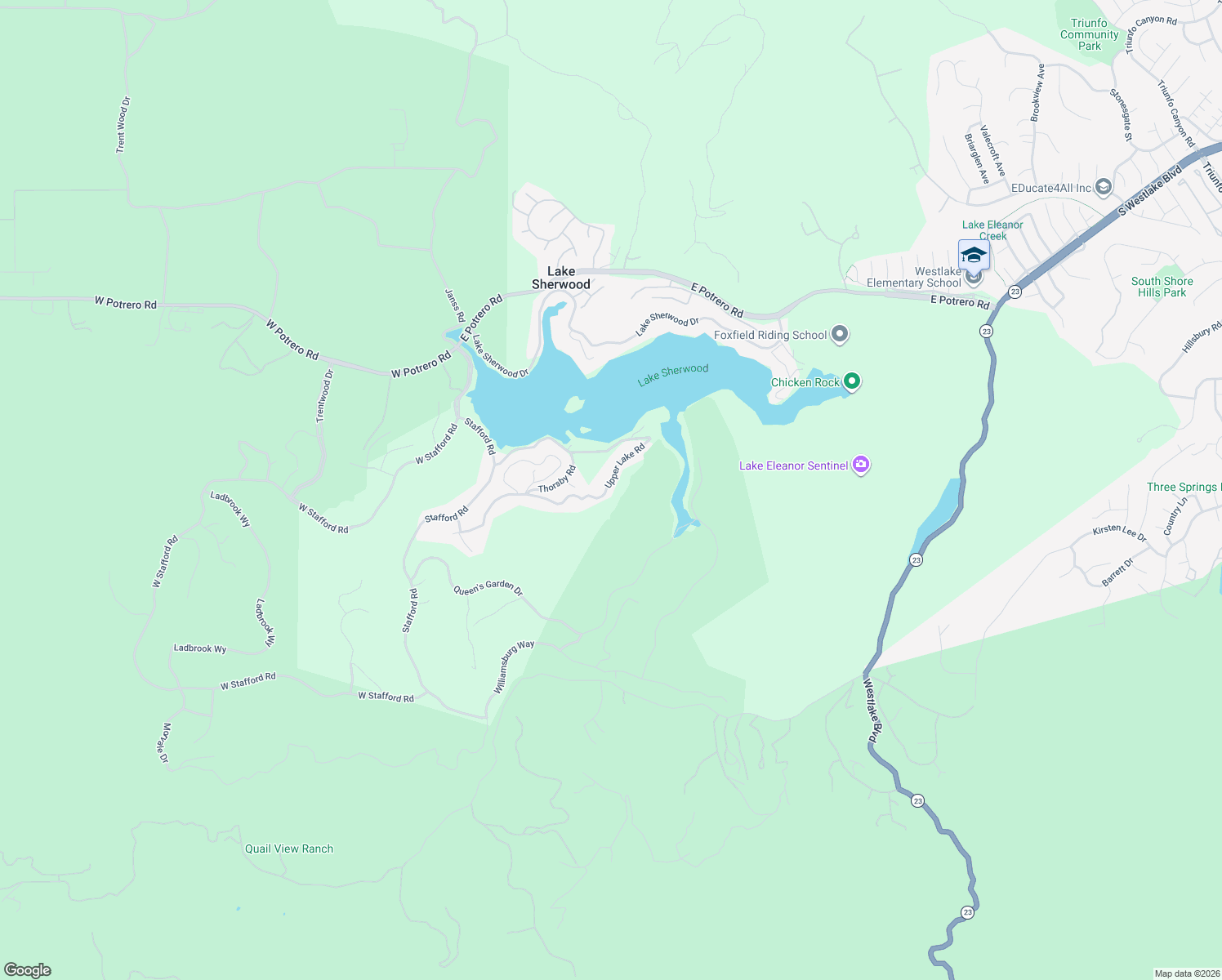 map of restaurants, bars, coffee shops, grocery stores, and more near 318 Upper Lake Road in Ventura County