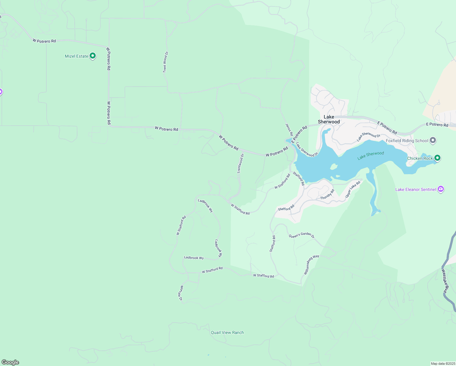 map of restaurants, bars, coffee shops, grocery stores, and more near 2306 Heatherbank Court in Thousand Oaks