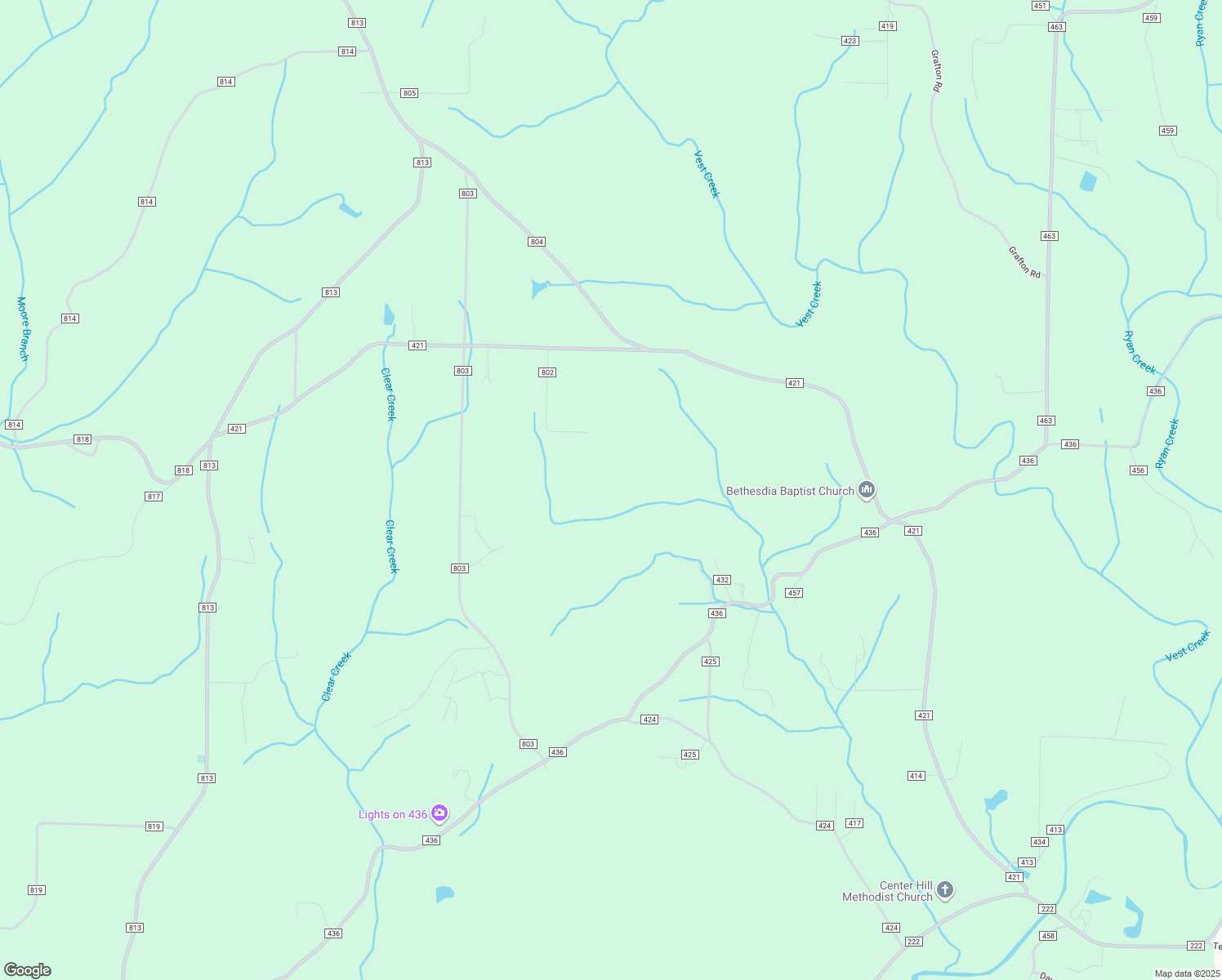map of restaurants, bars, coffee shops, grocery stores, and more near 520 County Road 802 in Cullman