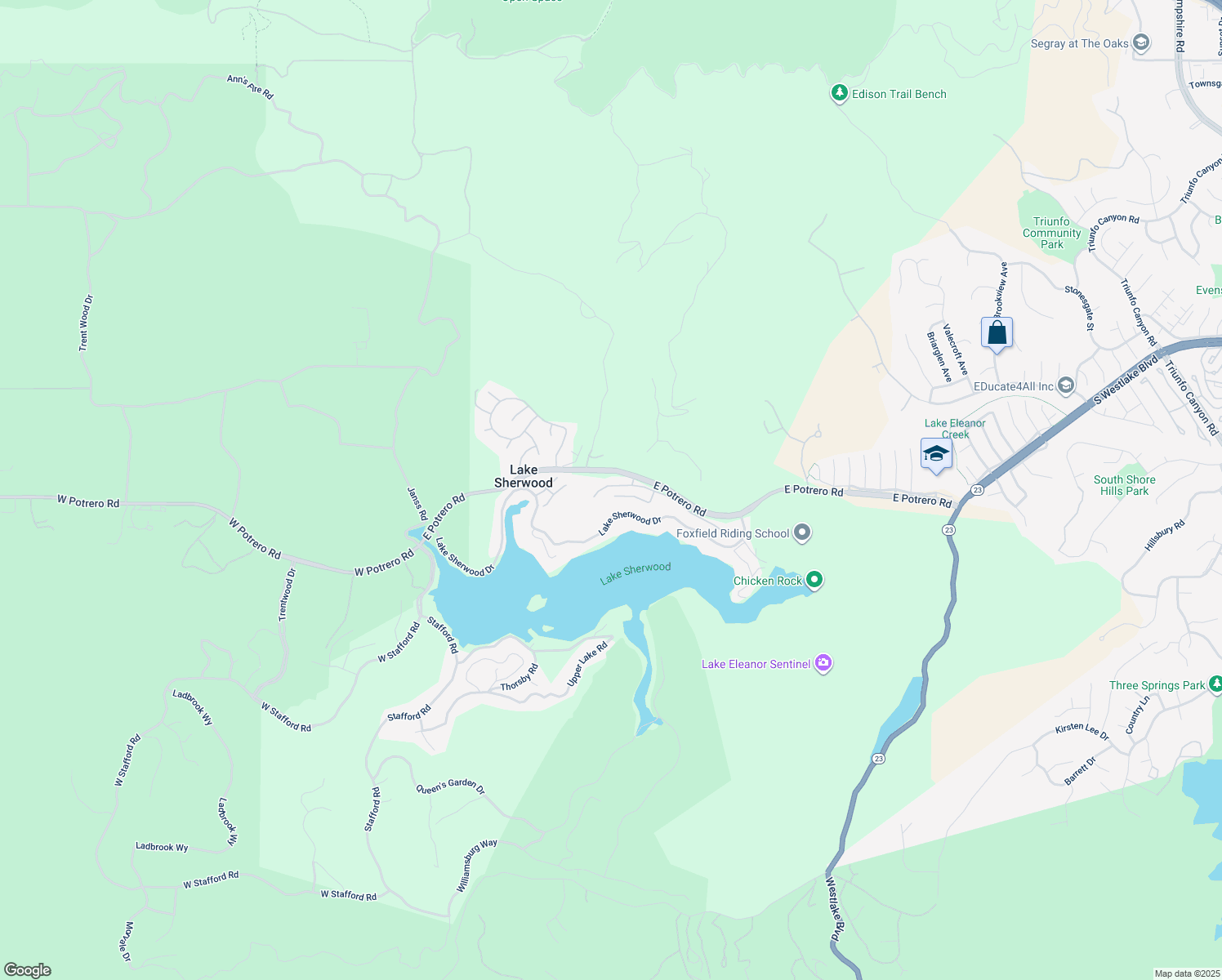 map of restaurants, bars, coffee shops, grocery stores, and more near 490 Ravensbury Street in Lake Sherwood