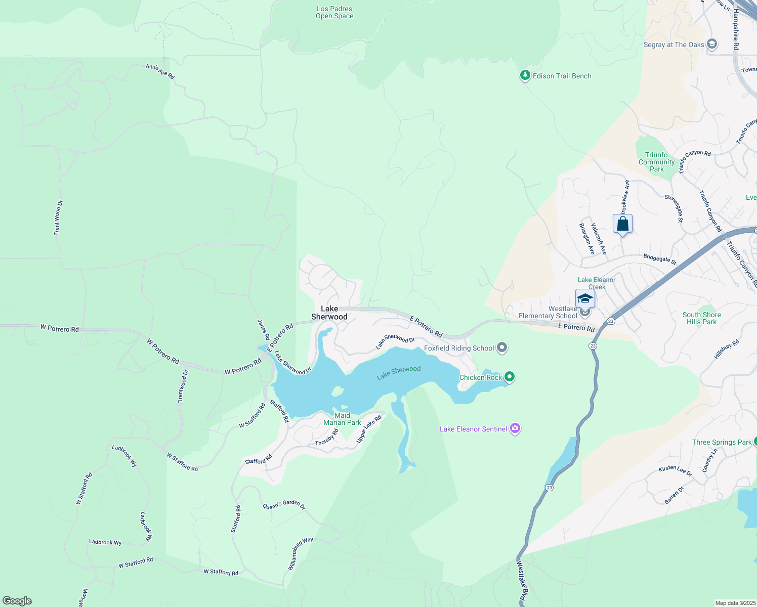 map of restaurants, bars, coffee shops, grocery stores, and more near 468 Braxfield Court in Westlake Village