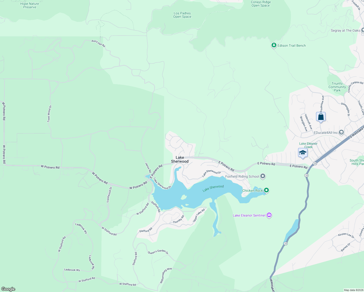 map of restaurants, bars, coffee shops, grocery stores, and more near 1668 Abbotsbury Street in Ventura County