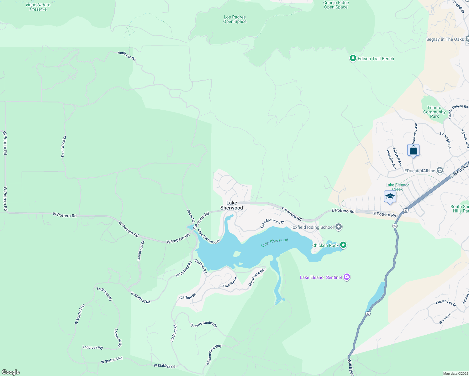 map of restaurants, bars, coffee shops, grocery stores, and more near 1668 Abbotsbury Street in Ventura County