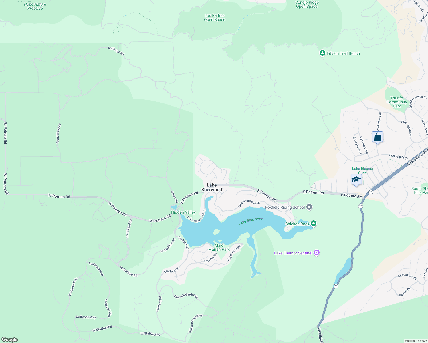 map of restaurants, bars, coffee shops, grocery stores, and more near 1668 Abbotsbury Street in Ventura County