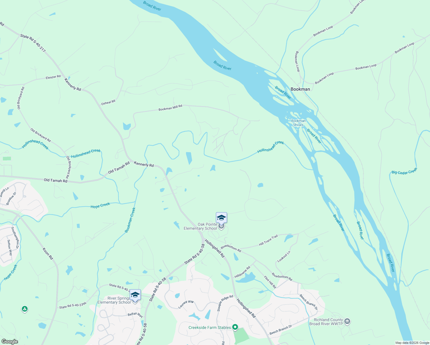 map of restaurants, bars, coffee shops, grocery stores, and more near 136 Lum Road in Irmo