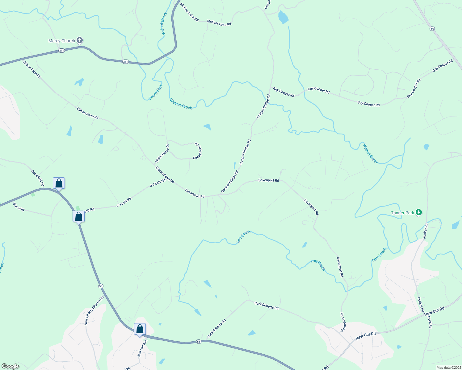 map of restaurants, bars, coffee shops, grocery stores, and more near 112 Cooper Bridge Road in Braselton