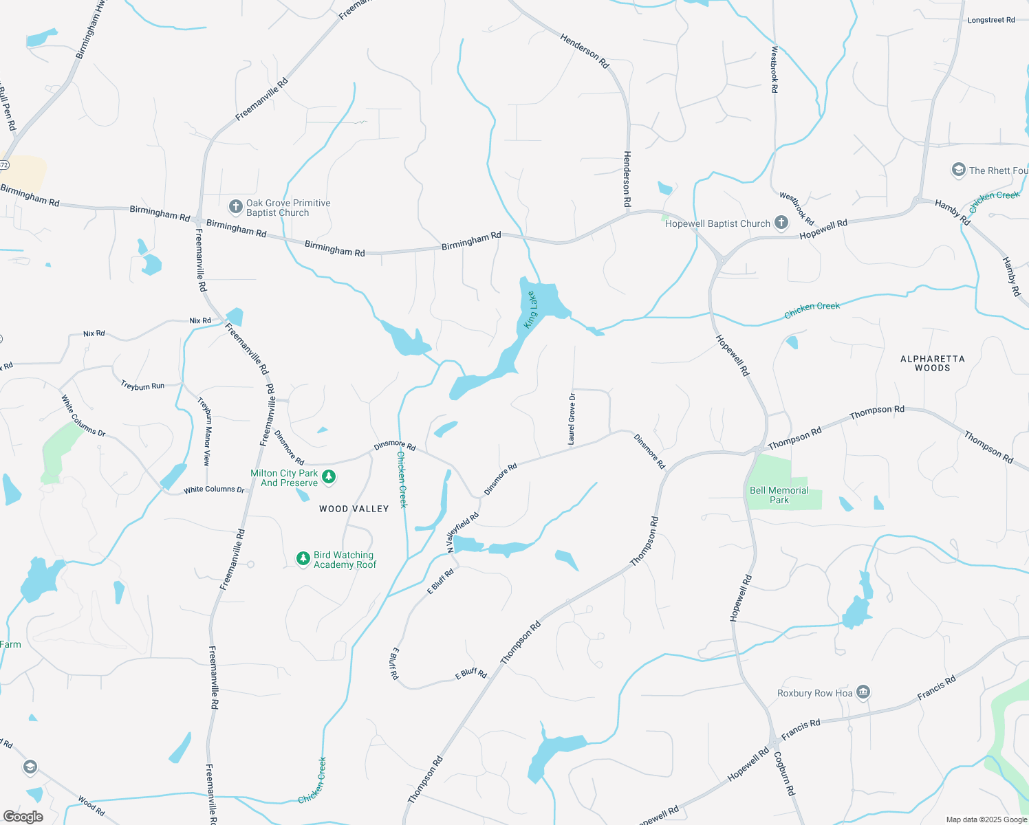 map of restaurants, bars, coffee shops, grocery stores, and more near 1996 Long Hollow Lane in Milton