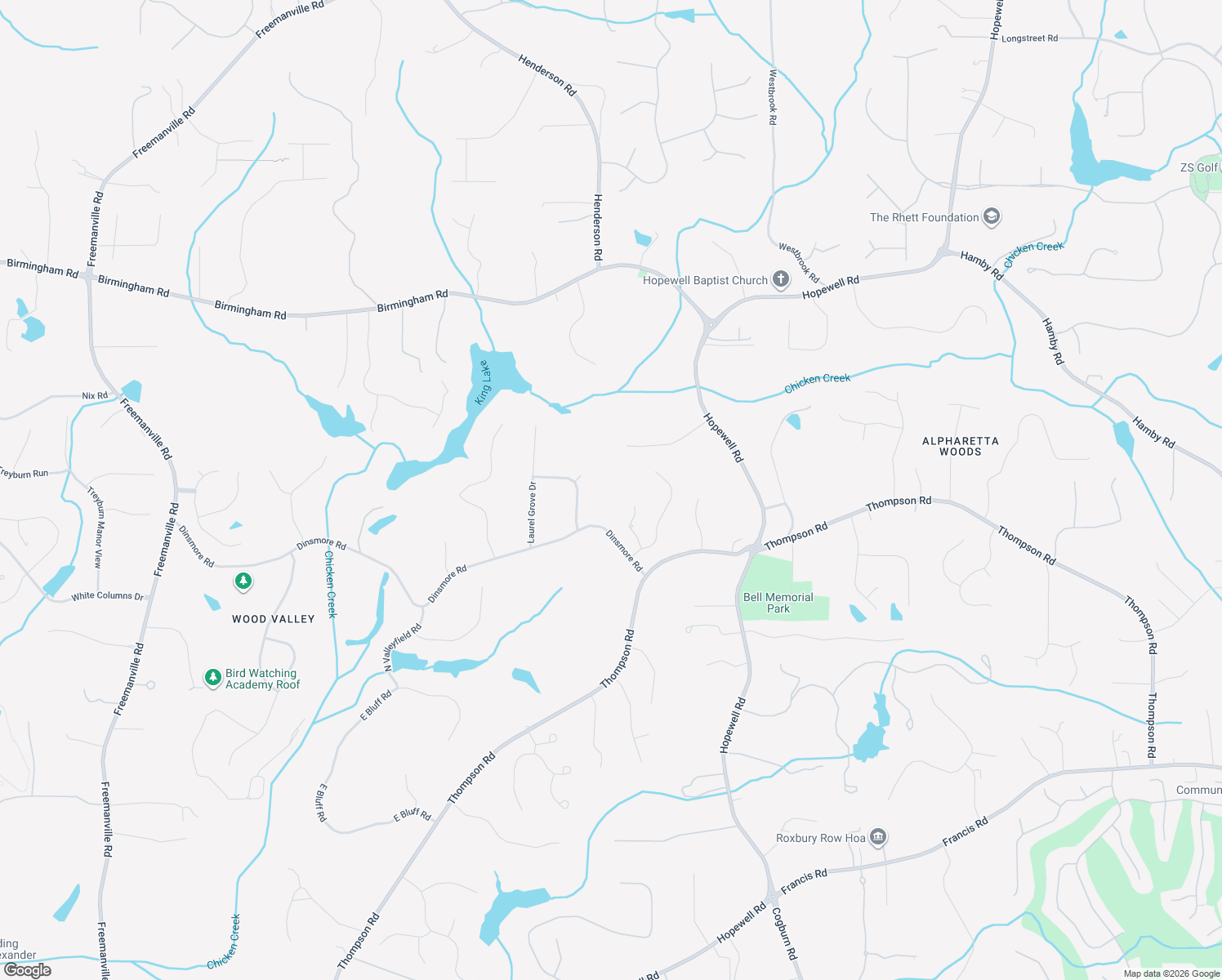 map of restaurants, bars, coffee shops, grocery stores, and more near 2270 Dinsmore Road in Milton