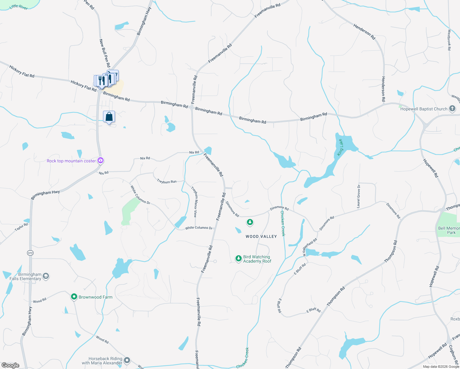 map of restaurants, bars, coffee shops, grocery stores, and more near 720 Scarlet Oak Trail in Alpharetta
