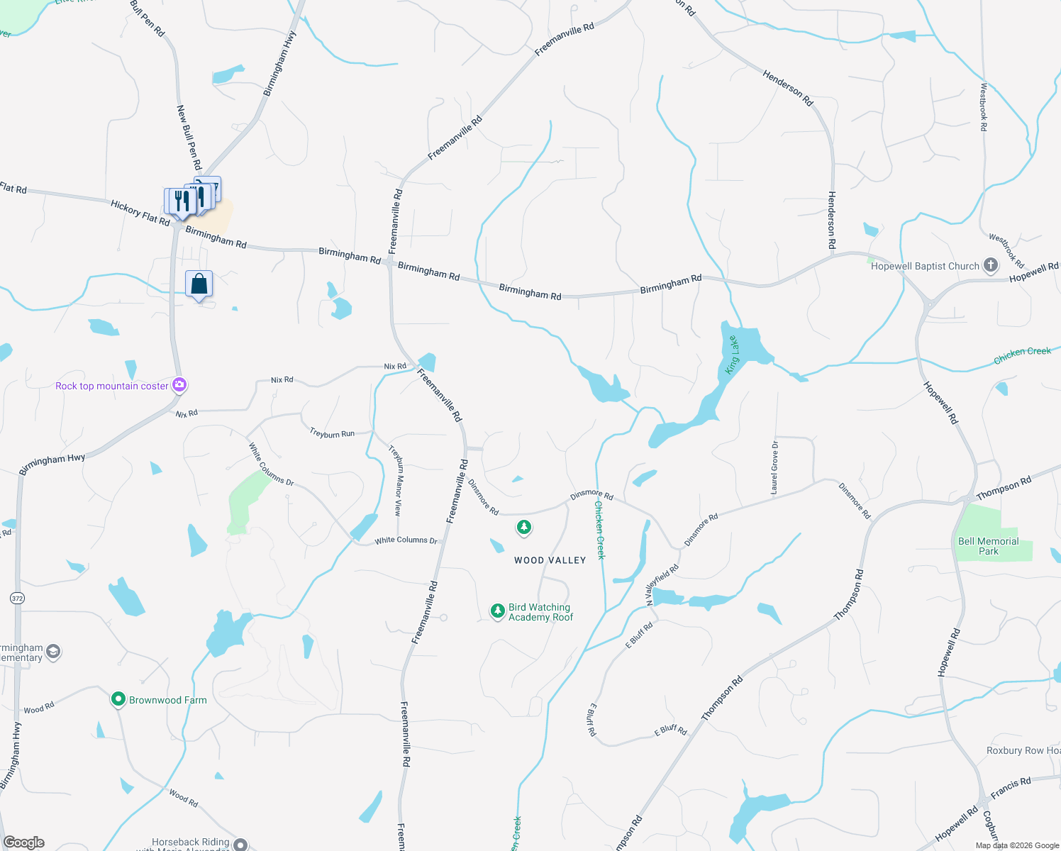 map of restaurants, bars, coffee shops, grocery stores, and more near 960 Post Oak Close in Alpharetta