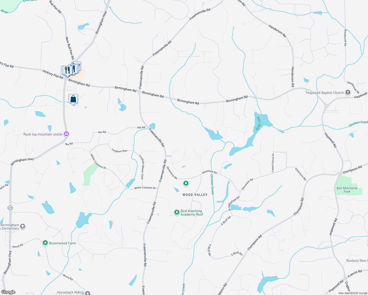 map of restaurants, bars, coffee shops, grocery stores, and more near 960 Post Oak Close in Alpharetta