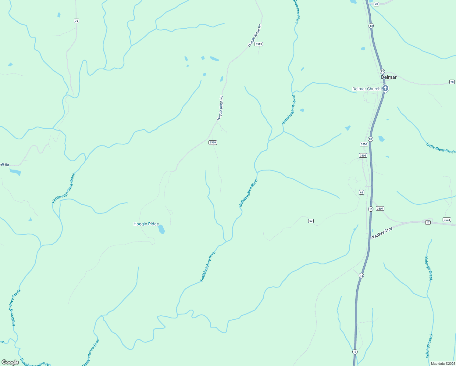 map of restaurants, bars, coffee shops, grocery stores, and more near 435 County Road 3520 in Haleyville