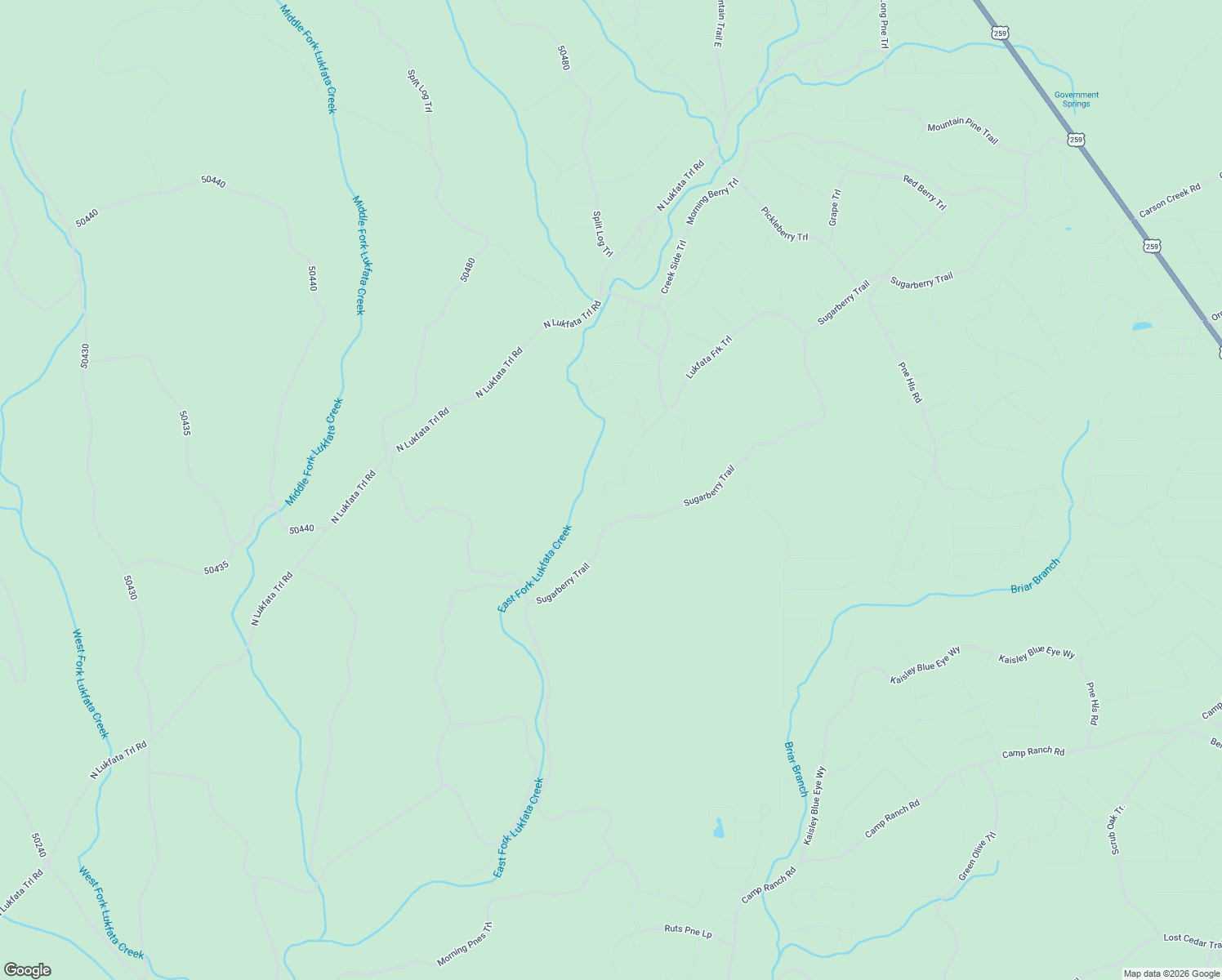 map of restaurants, bars, coffee shops, grocery stores, and more near 136 Charmed Ridge Lane in Broken Bow