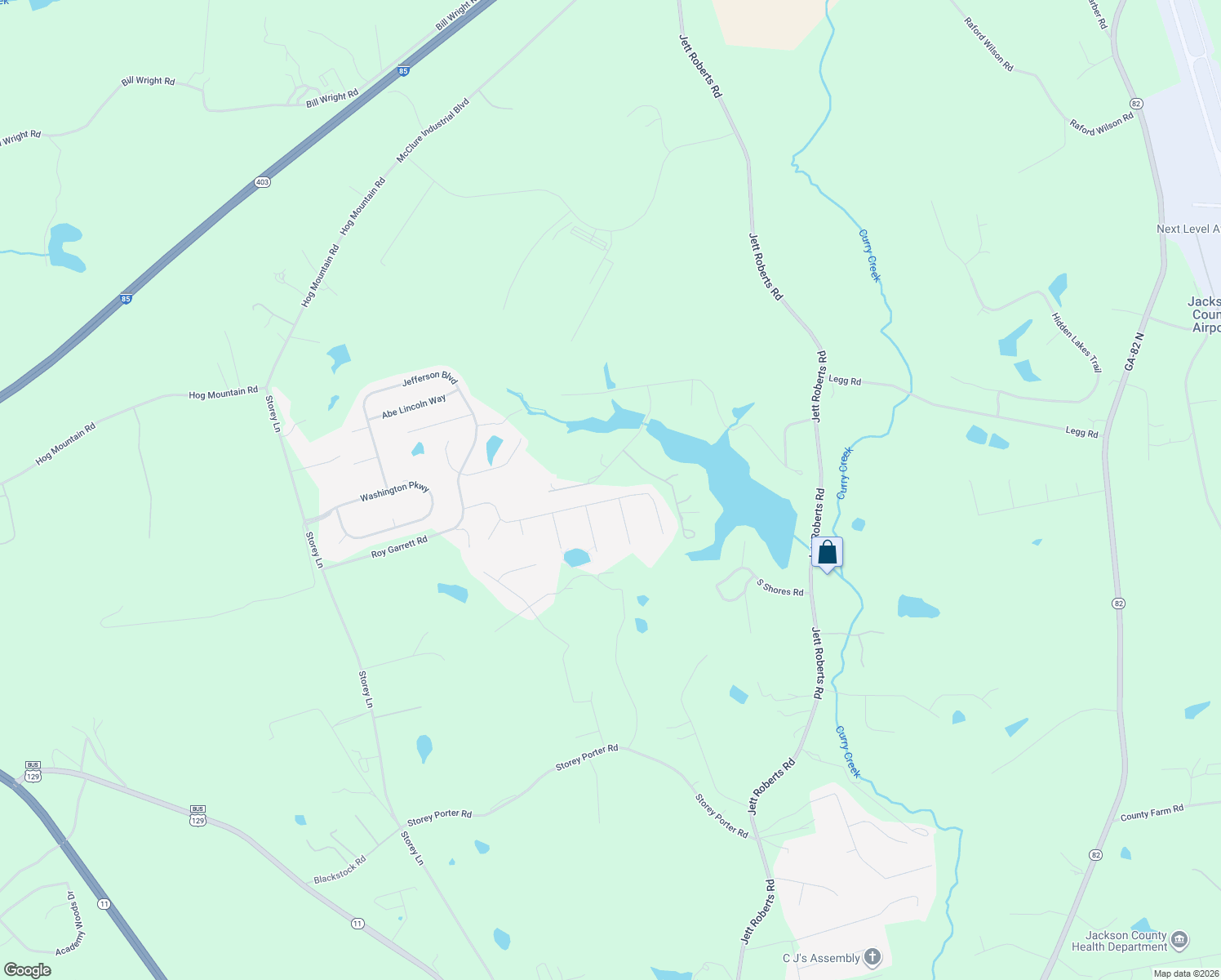 map of restaurants, bars, coffee shops, grocery stores, and more near 491 Bailey Drive in Jefferson