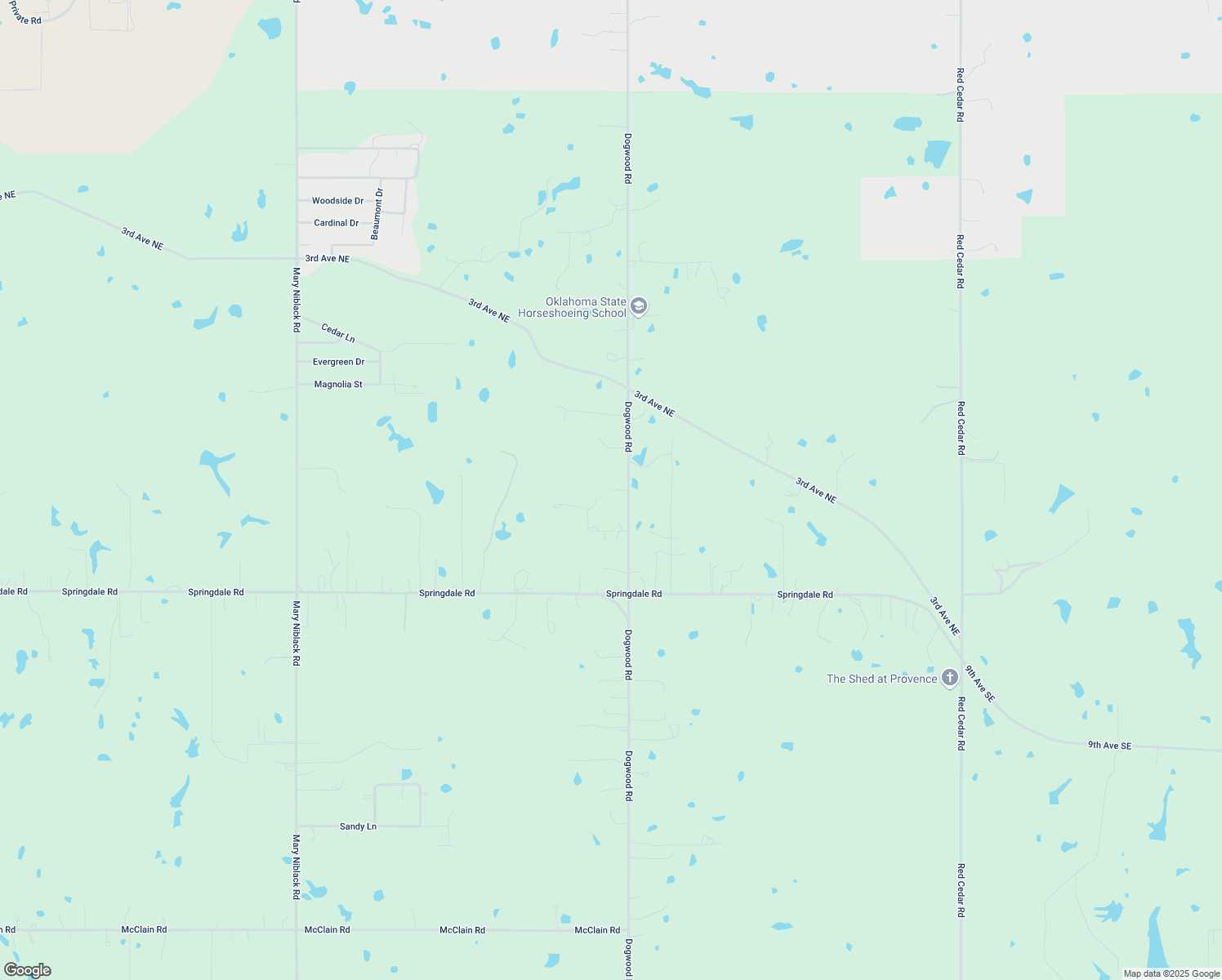 map of restaurants, bars, coffee shops, grocery stores, and more near 13 Ranch Acres in Ardmore