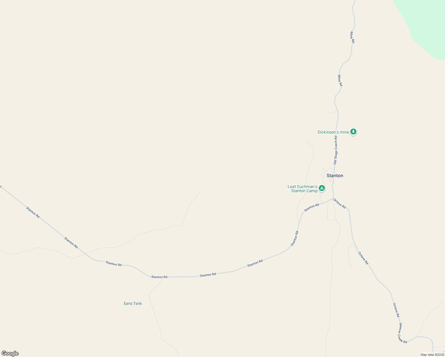 map of restaurants, bars, coffee shops, grocery stores, and more near Unnamed Road in Yarnell