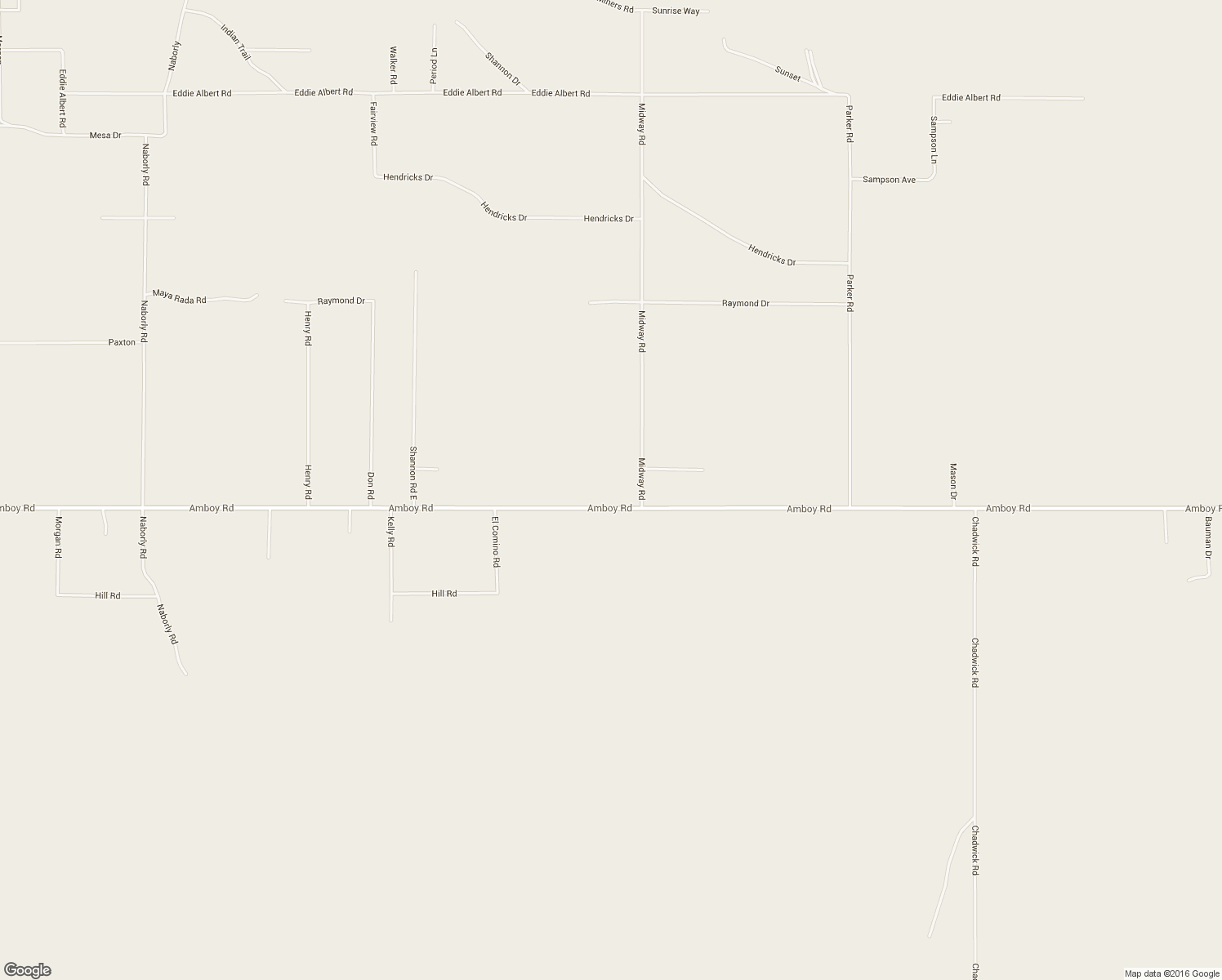 map of restaurants, bars, coffee shops, grocery stores, and more near 85624 Amboy Road in Twentynine Palms