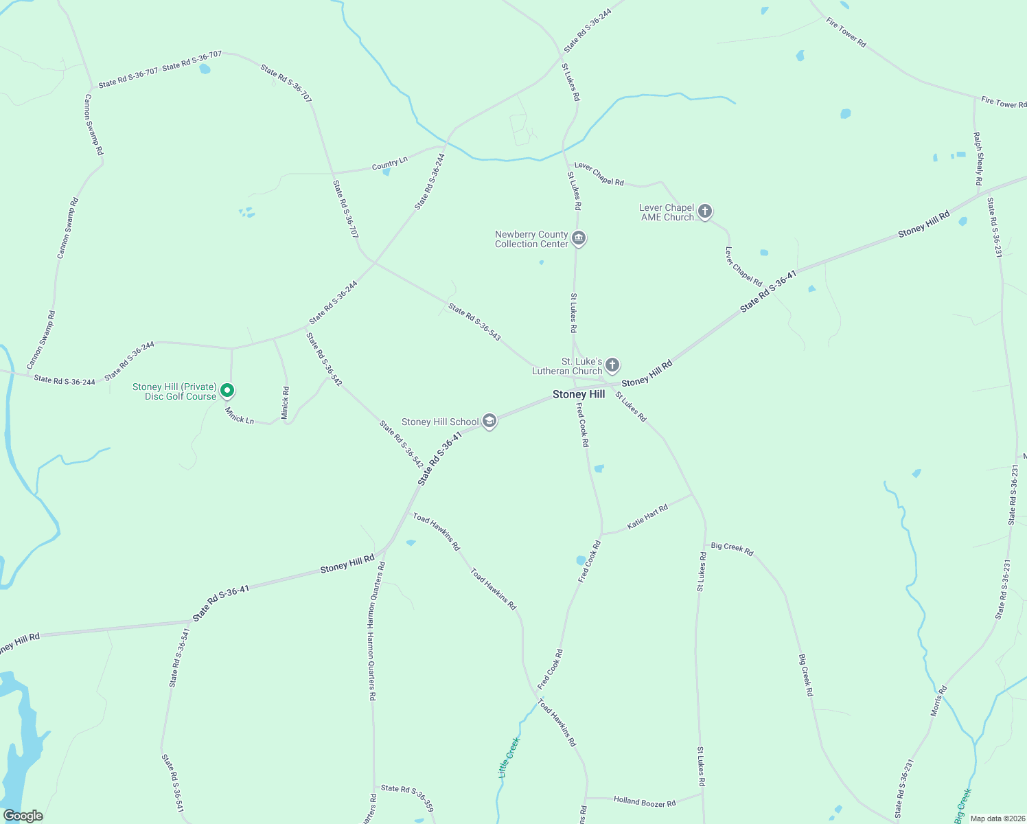 map of restaurants, bars, coffee shops, grocery stores, and more near 2952 Stoney Hill Road in Prosperity