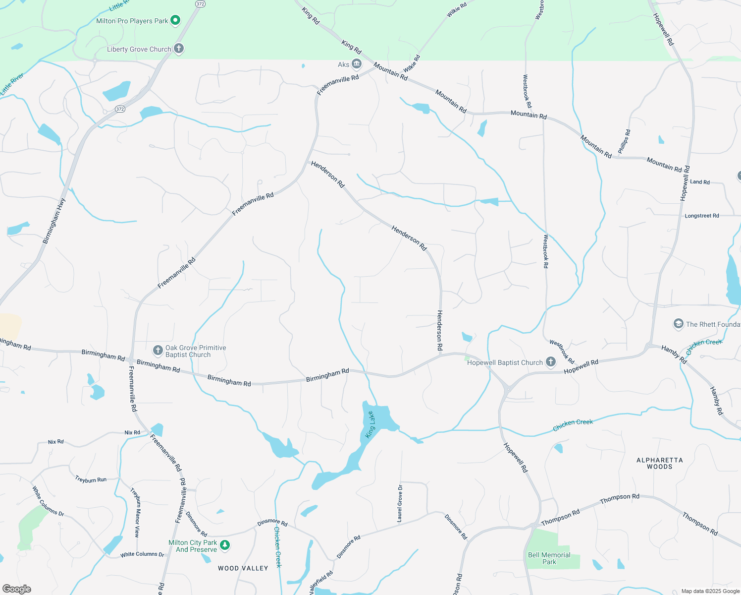map of restaurants, bars, coffee shops, grocery stores, and more near 2050 Henderson Heights Trail in Alpharetta