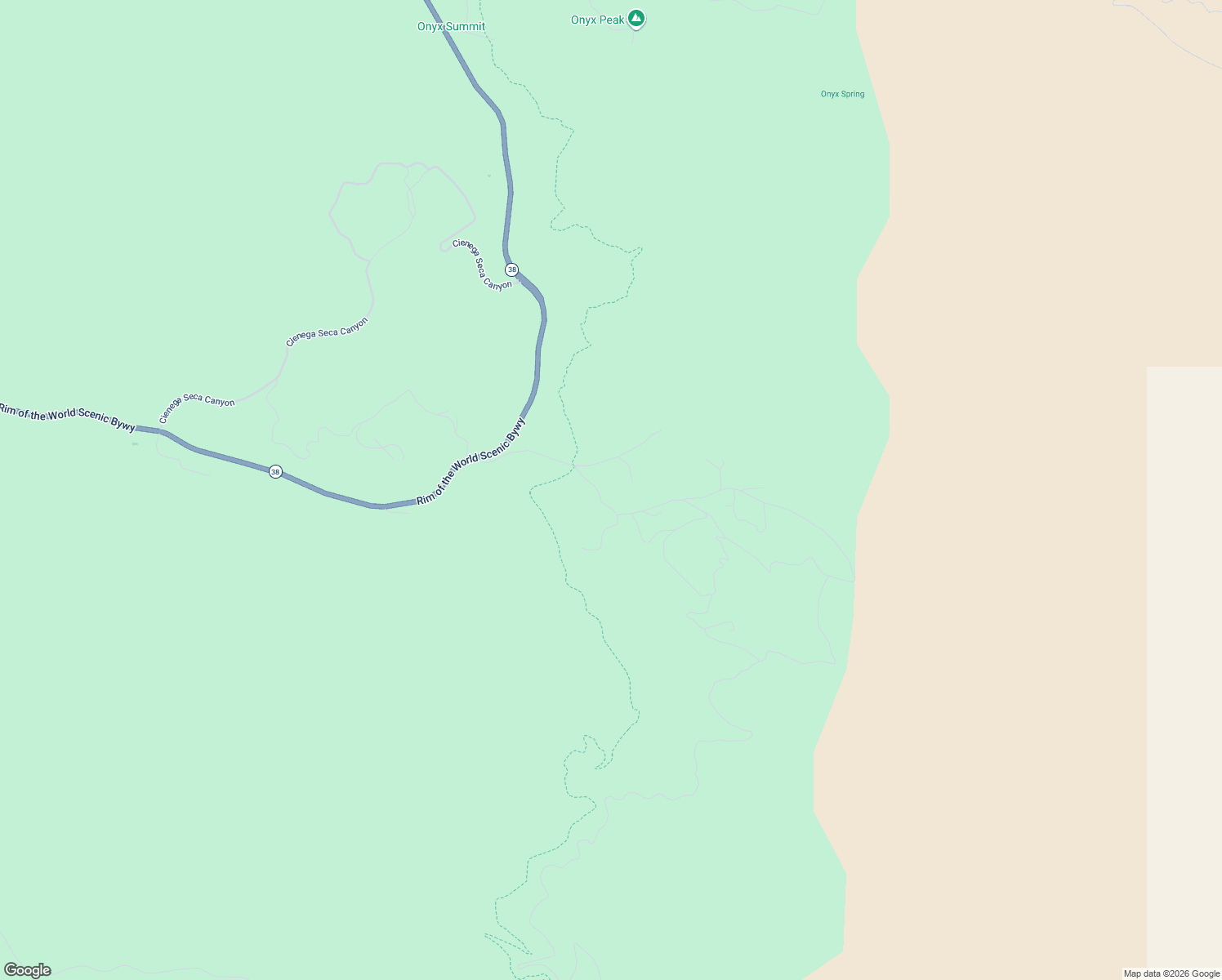 map of restaurants, bars, coffee shops, grocery stores, and more near 43630 Rainbow Lane in Angelus Oaks
