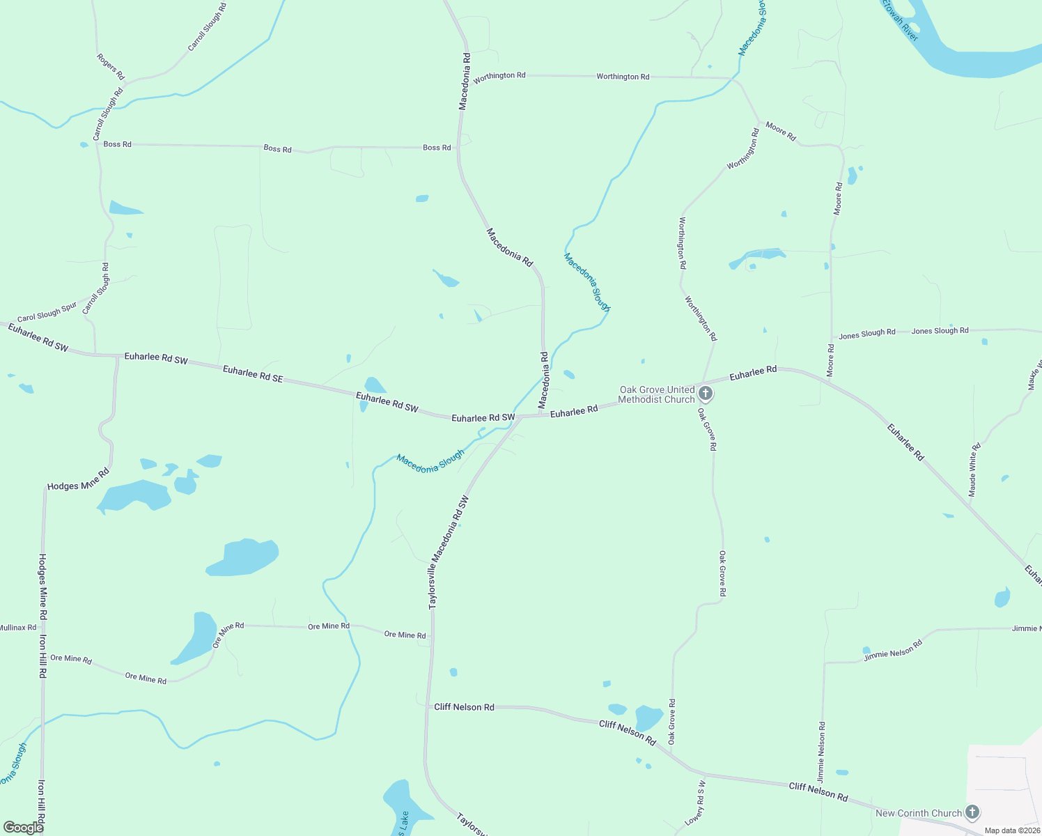 map of restaurants, bars, coffee shops, grocery stores, and more near 701 Taylorsville Macedonia Road Southwest in Taylorsville