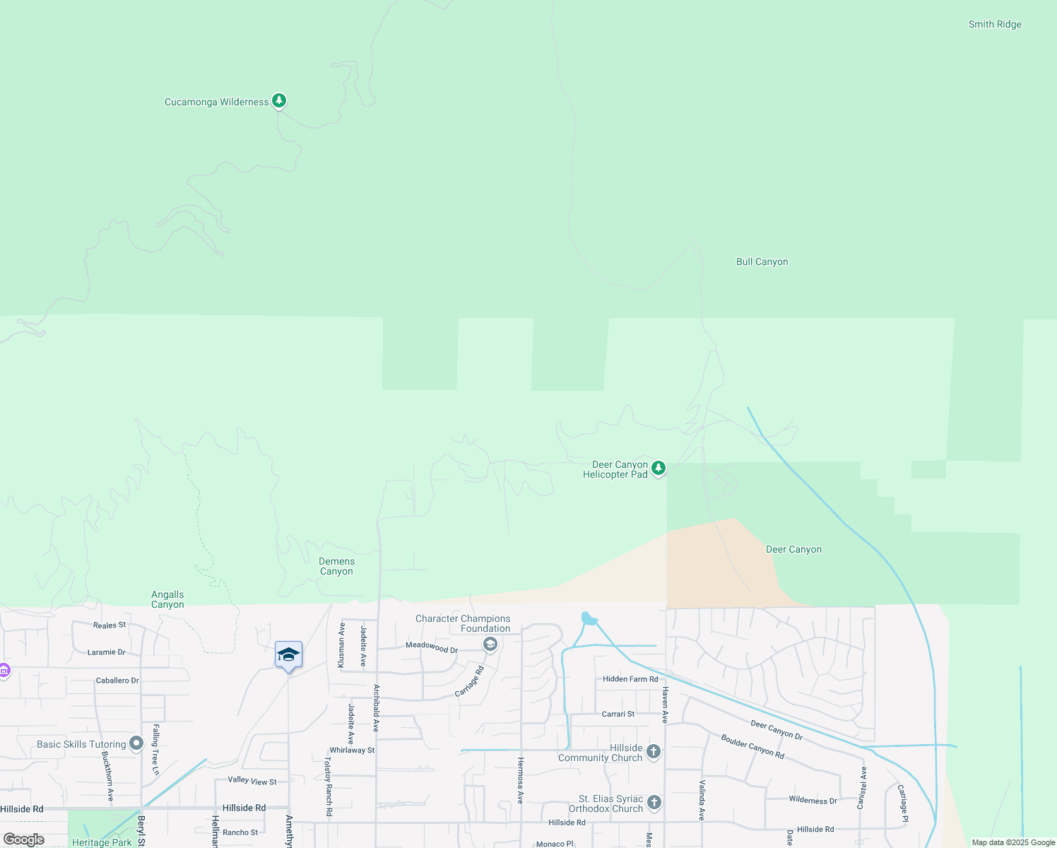 map of restaurants, bars, coffee shops, grocery stores, and more near 10148 Snowdrop Road in Rancho Cucamonga