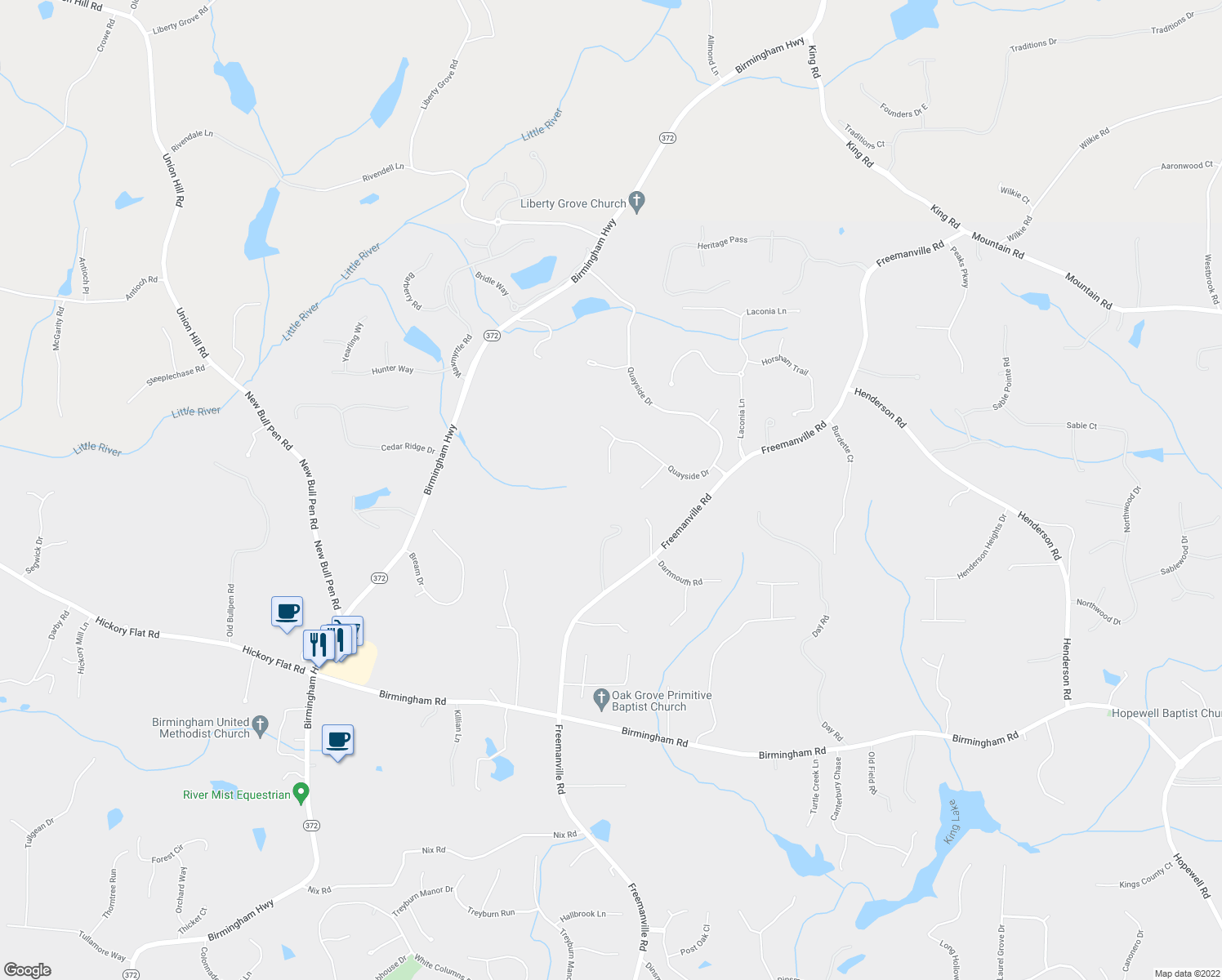 map of restaurants, bars, coffee shops, grocery stores, and more near 405 Bodium Court in Alpharetta