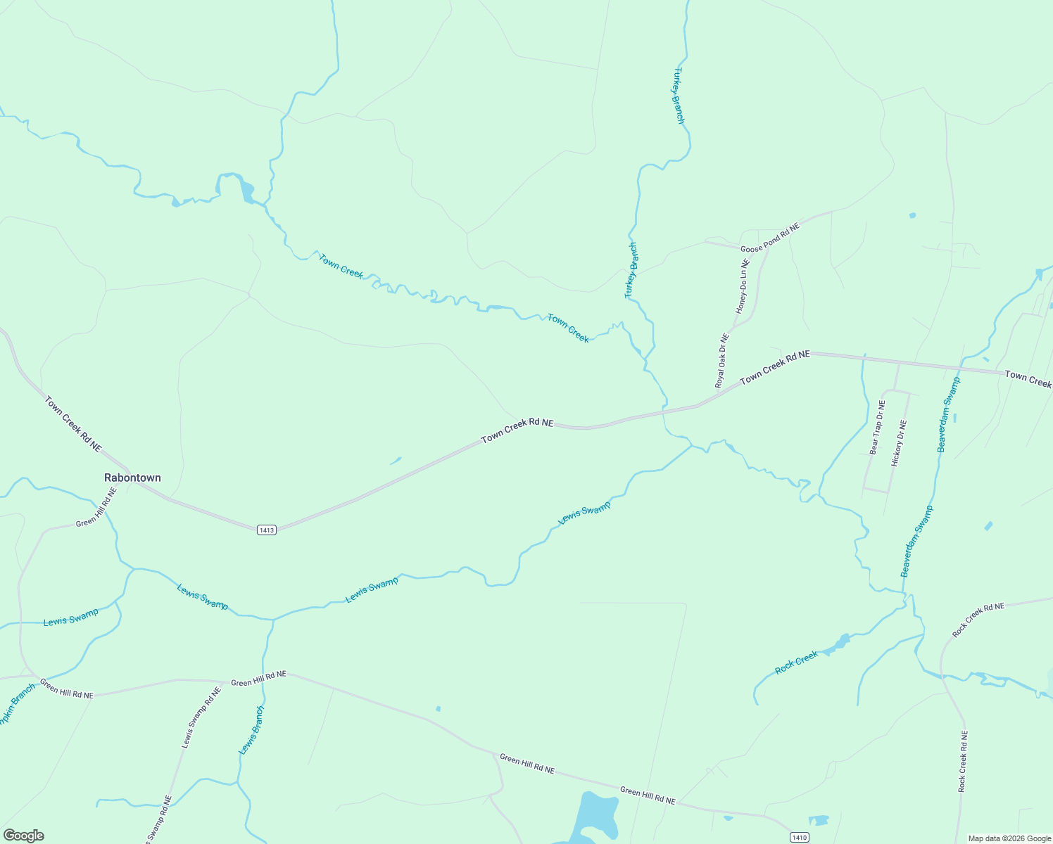 map of restaurants, bars, coffee shops, grocery stores, and more near Town Creek Road Northeast in Leland