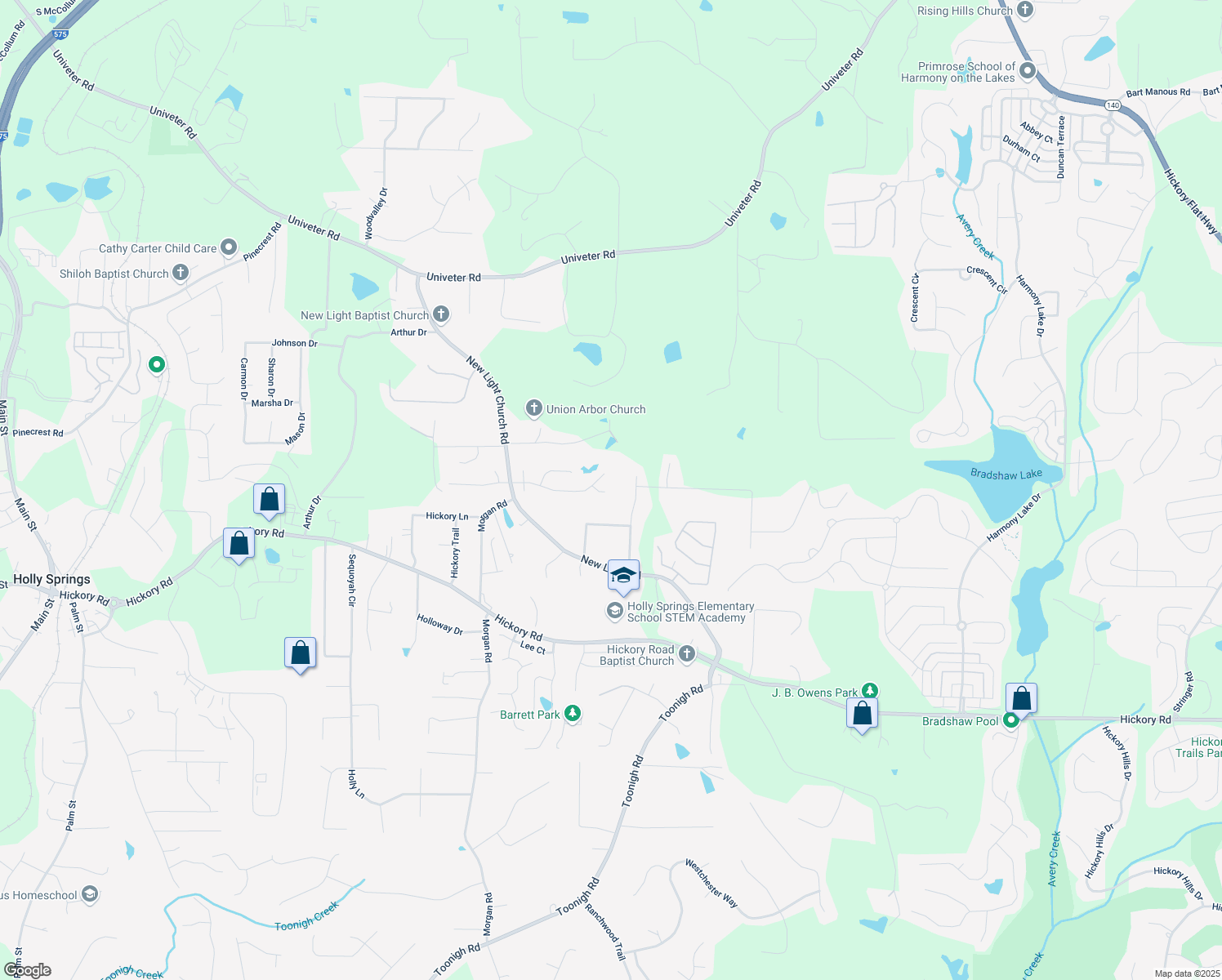 map of restaurants, bars, coffee shops, grocery stores, and more near 307 Glenvale Place in Canton