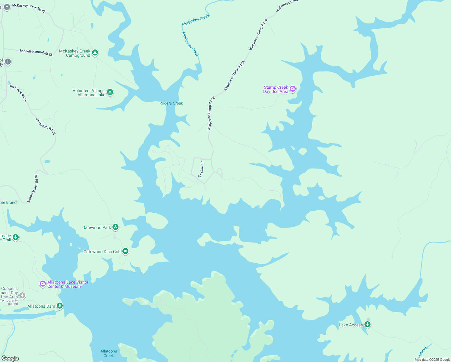 map of restaurants, bars, coffee shops, grocery stores, and more near 9 Whipporwill Lane Southeast in White