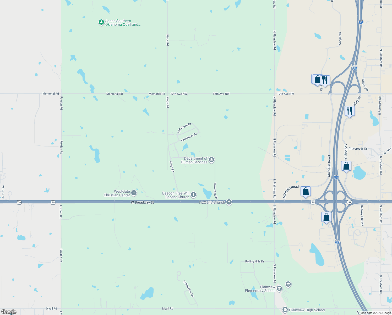 map of restaurants, bars, coffee shops, grocery stores, and more near Travertine in Ardmore