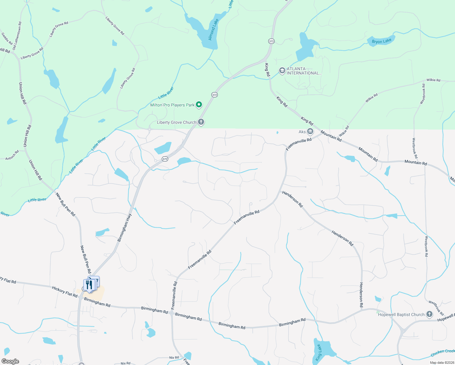 map of restaurants, bars, coffee shops, grocery stores, and more near Hamiota Ridge in Milton