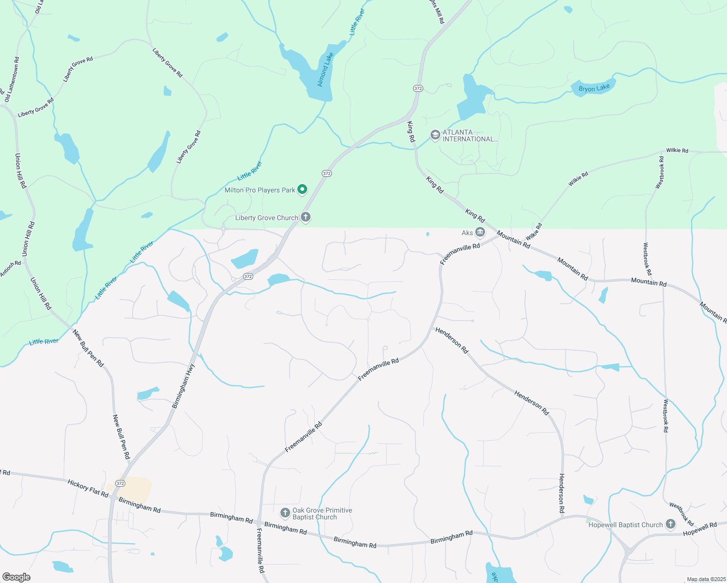 map of restaurants, bars, coffee shops, grocery stores, and more near 16350 Laconia Lane in Alpharetta