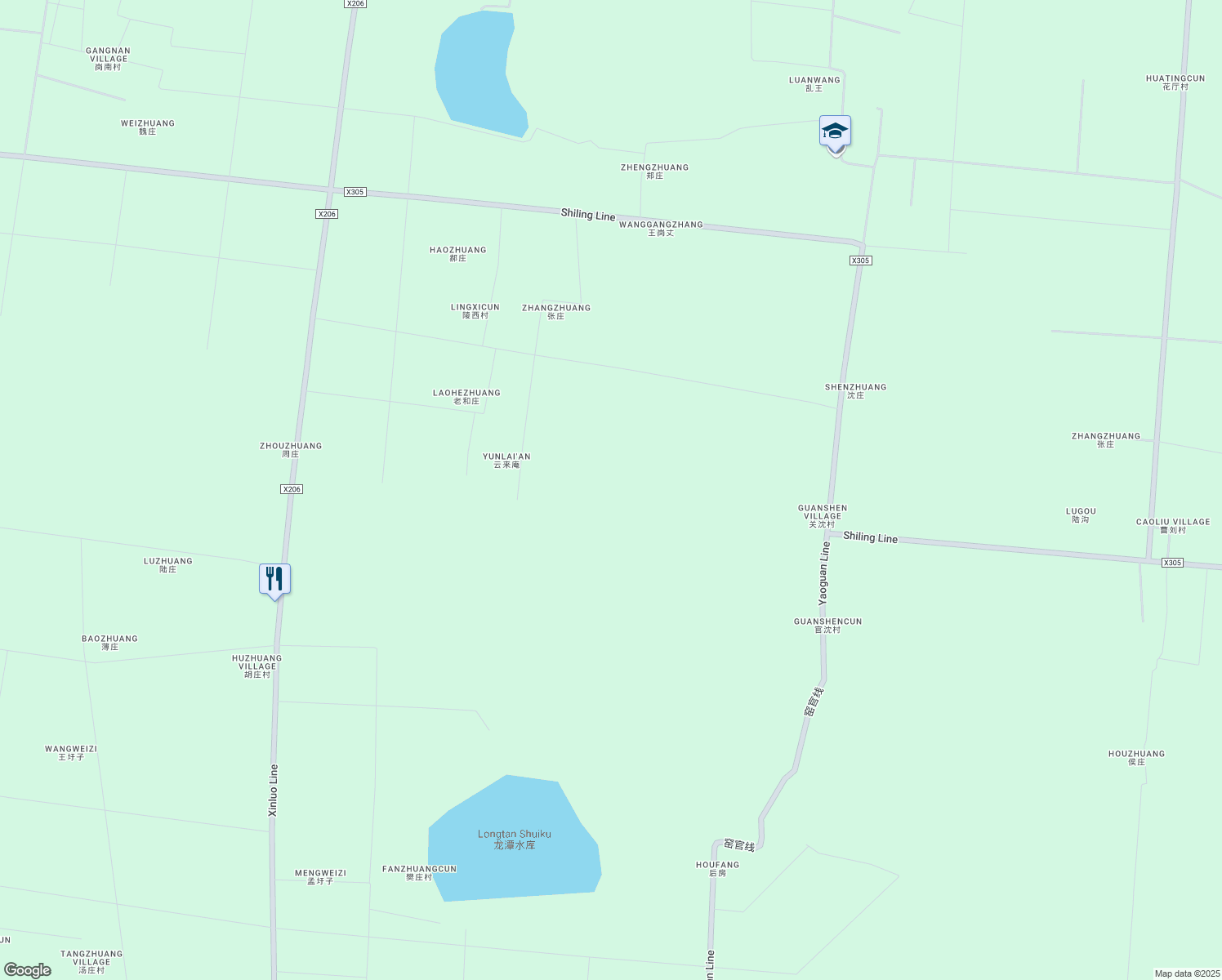 map of restaurants, bars, coffee shops, grocery stores, and more near Unnamed Road in Xuzhou Shi
