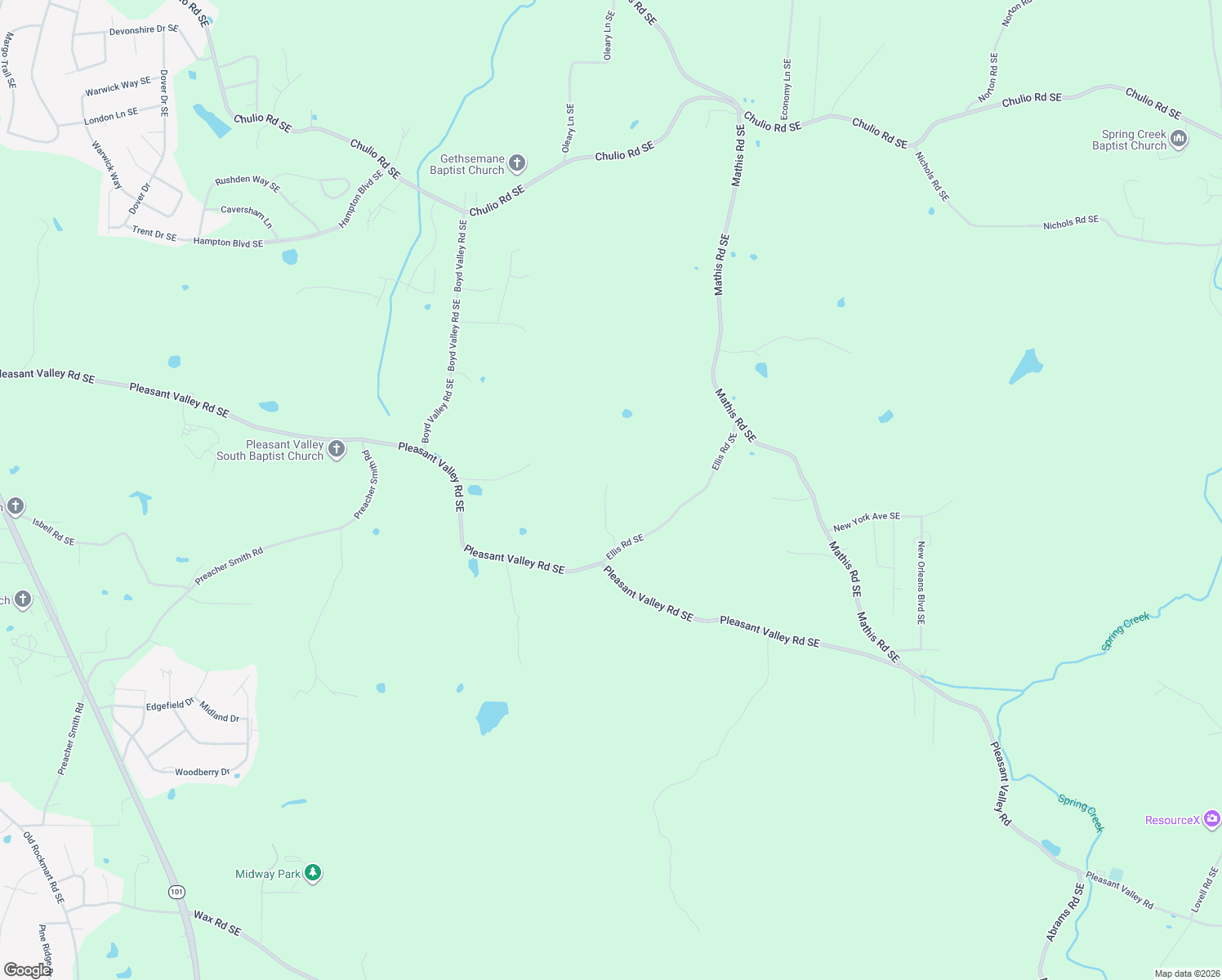 map of restaurants, bars, coffee shops, grocery stores, and more near 300 Ellis Road Southeast in Rome