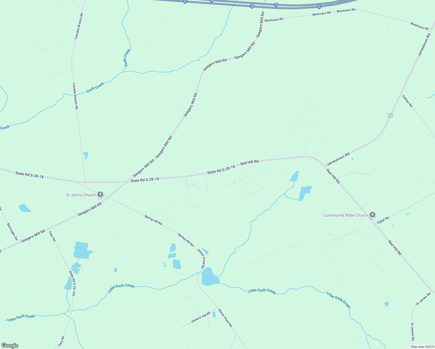 map of restaurants, bars, coffee shops, grocery stores, and more near 1503 Red Hill Road in Camden