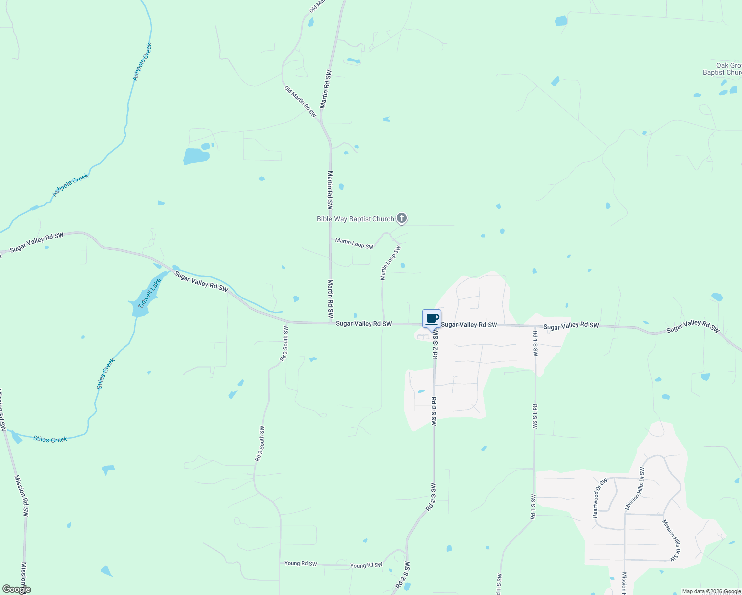 map of restaurants, bars, coffee shops, grocery stores, and more near 1142 Sugar Valley Road Southwest in Cartersville