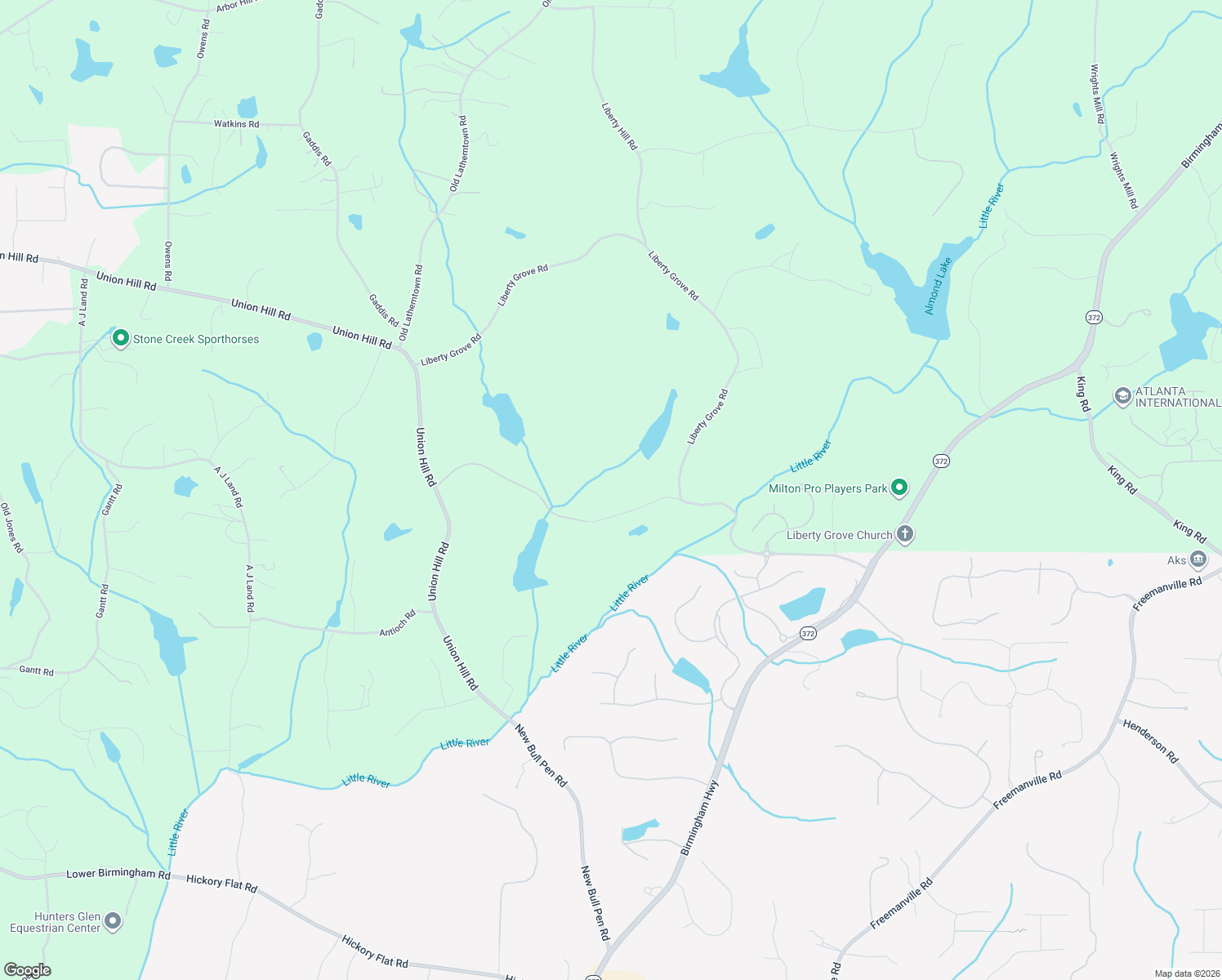 map of restaurants, bars, coffee shops, grocery stores, and more near 1800 Liberty Grove Road in Alpharetta