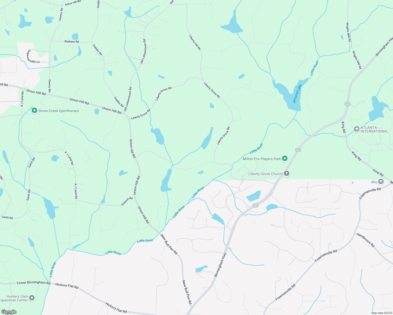 map of restaurants, bars, coffee shops, grocery stores, and more near 855 Rivendell Lane in Alpharetta