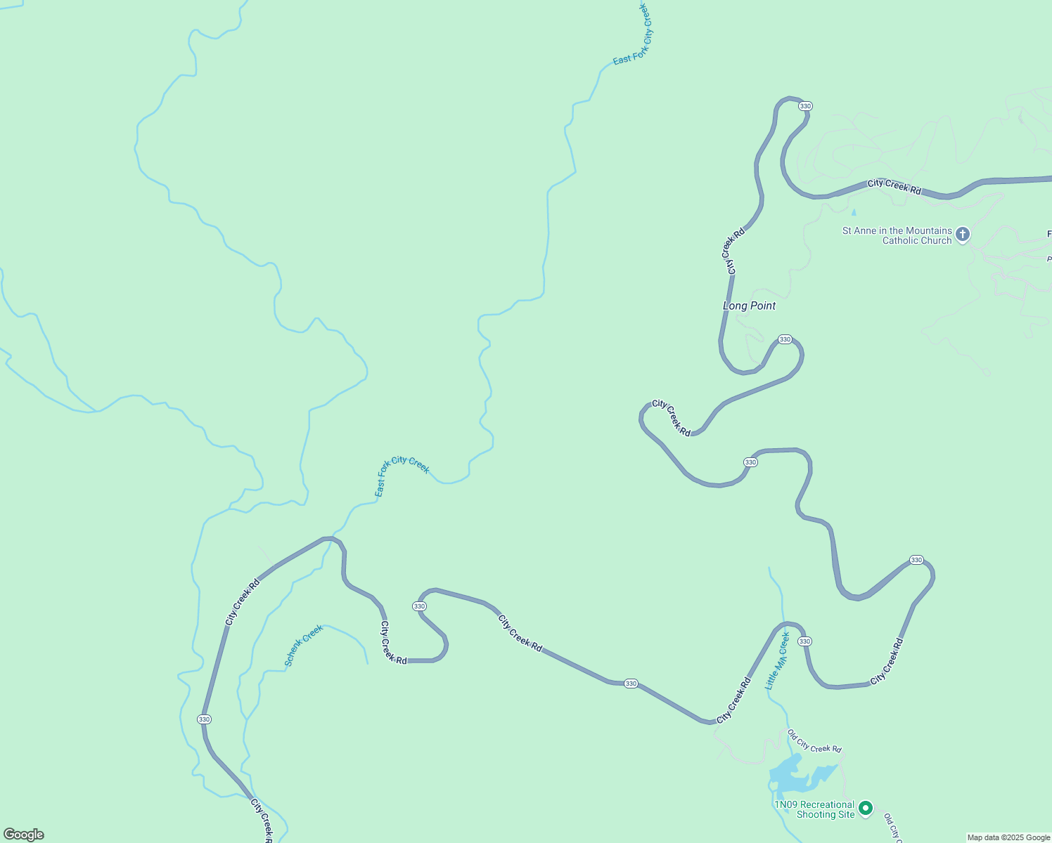 map of restaurants, bars, coffee shops, grocery stores, and more near 33855 Meadow Lane in Green Valley Lake