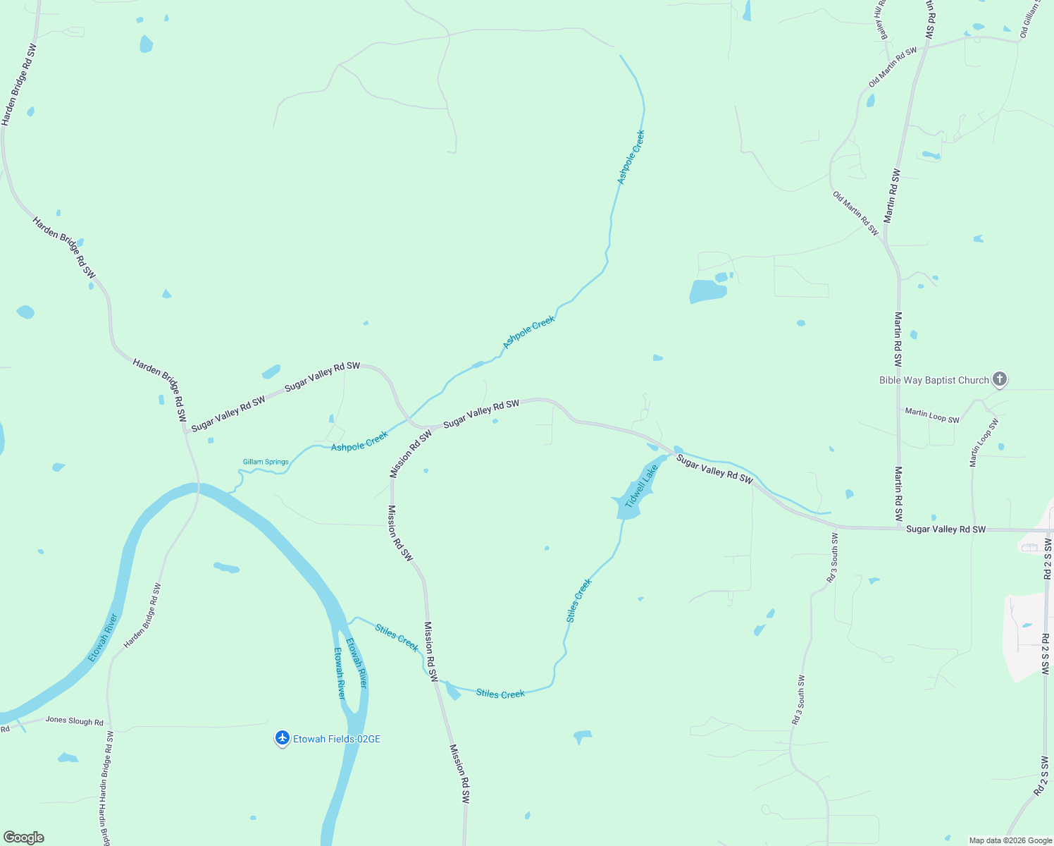 map of restaurants, bars, coffee shops, grocery stores, and more near 14 Buckskin Drive Southwest in Cartersville