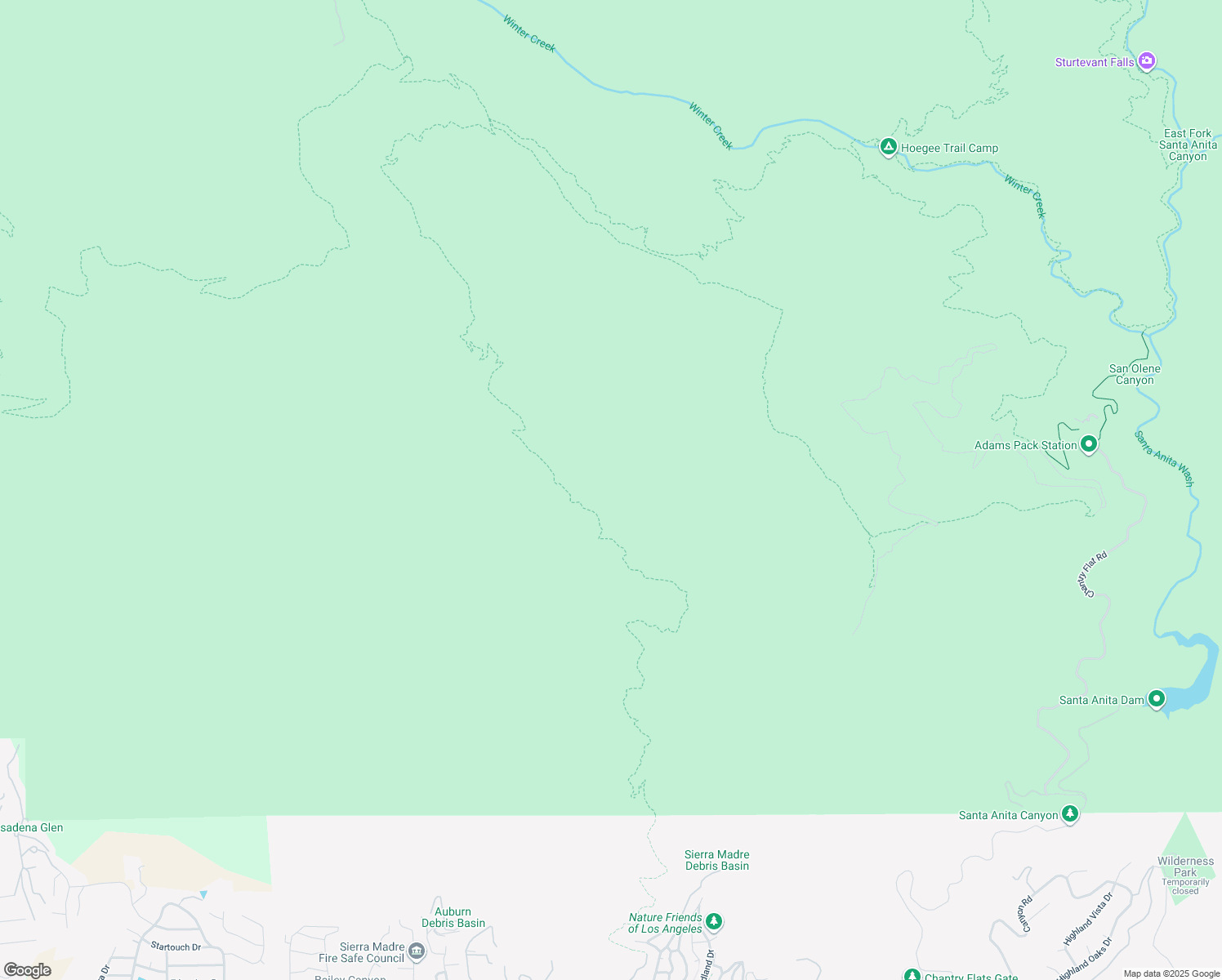 map of restaurants, bars, coffee shops, grocery stores, and more near in Sierra Madre