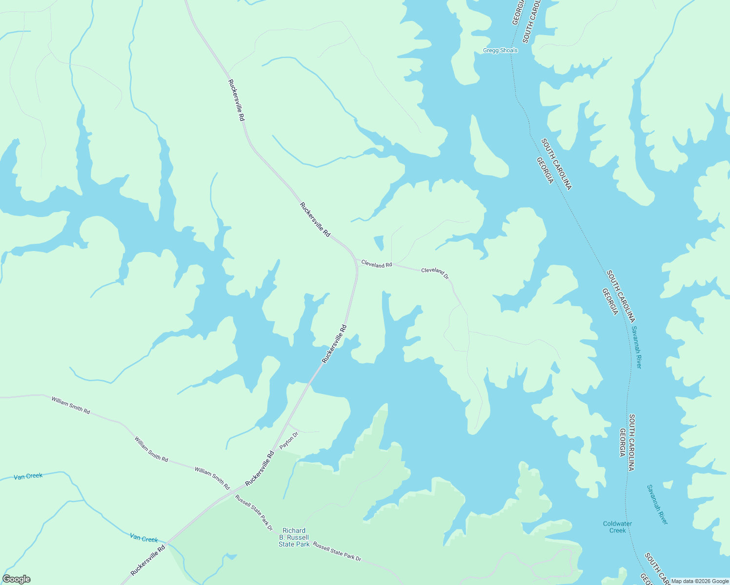 map of restaurants, bars, coffee shops, grocery stores, and more near 2917 Ruckersville Road in Elberton