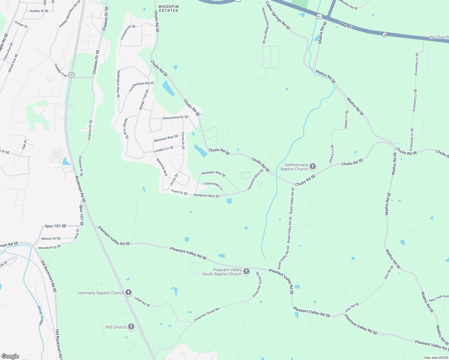 map of restaurants, bars, coffee shops, grocery stores, and more near 2 Hamptonshire Place in Rome
