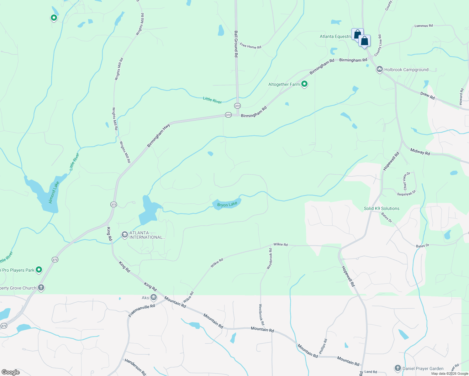 map of restaurants, bars, coffee shops, grocery stores, and more near 283 Traditions Drive in Alpharetta