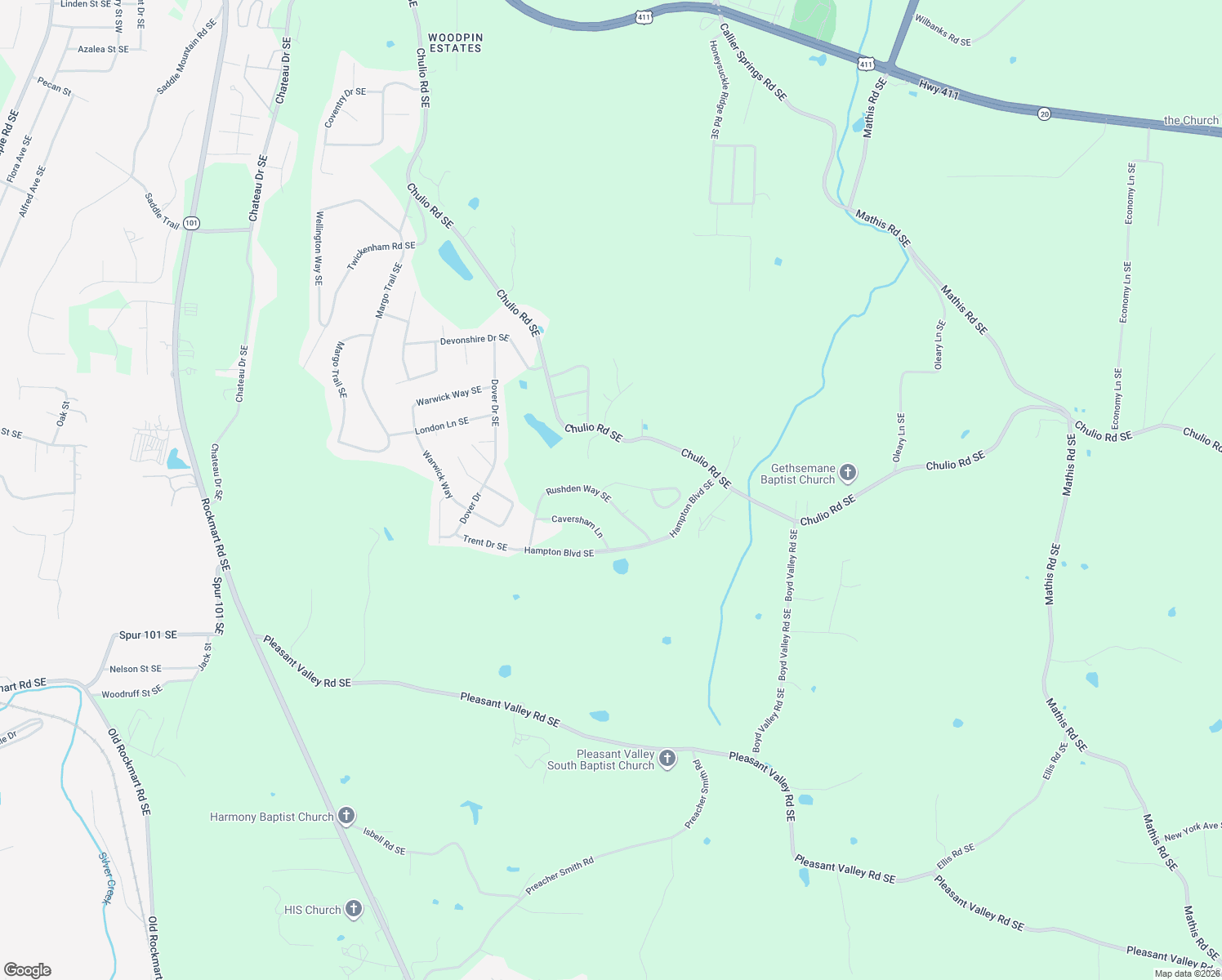 map of restaurants, bars, coffee shops, grocery stores, and more near 2 Hamptonshire Place in Rome